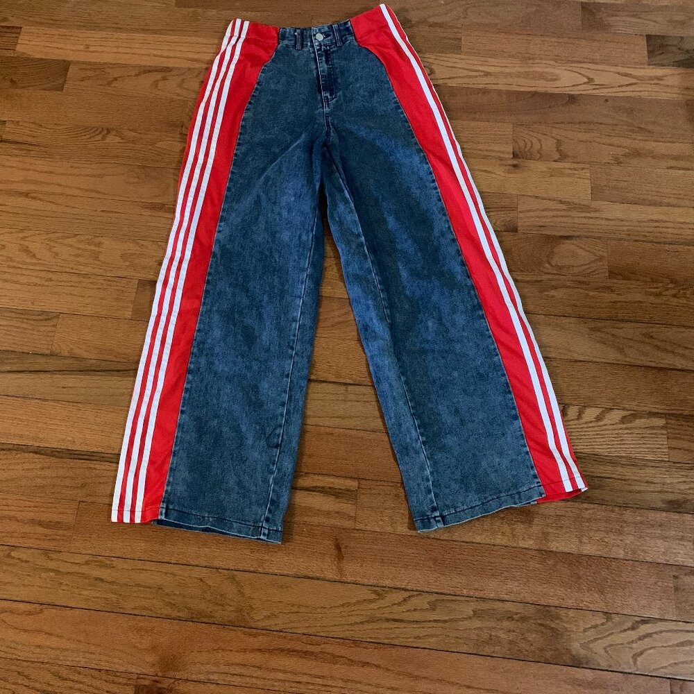 Flare Jeans with Material